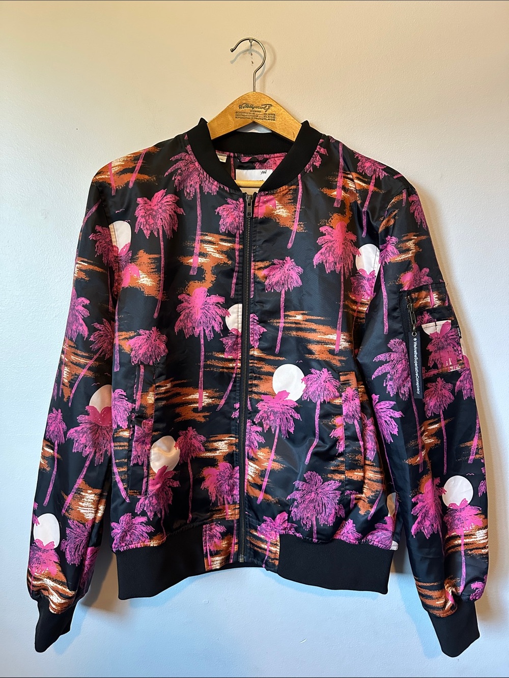 WeSC Unisex Printed Bomber Jacket Men's L/Women's XL